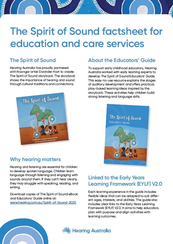 The spirit of sound educator factsheet