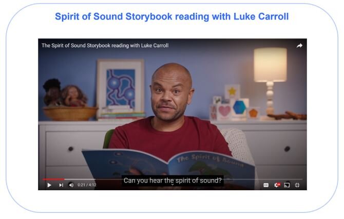 Spirit of Sound Storybook reading with Luke Carroll