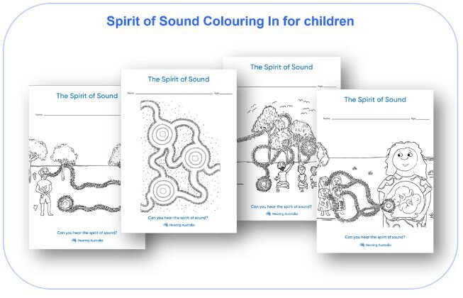 Spirit of Sound Colouring in for Children