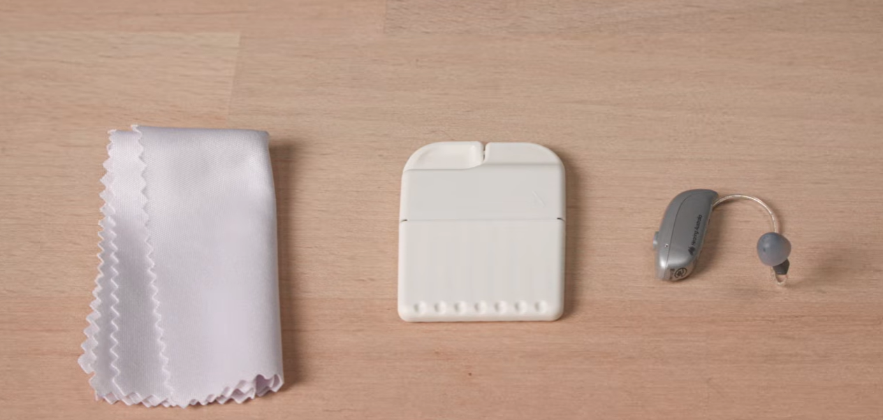 a white object next to a white object