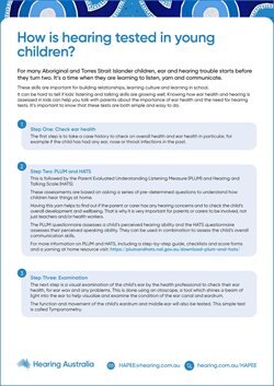 NSO1528 HAPEE how hearing is tested factsheet