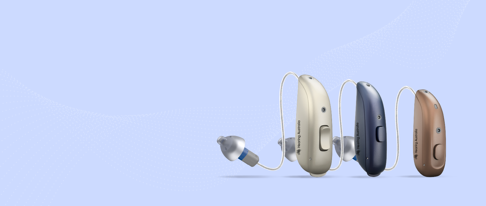 a hearing aid with a cord attached to it