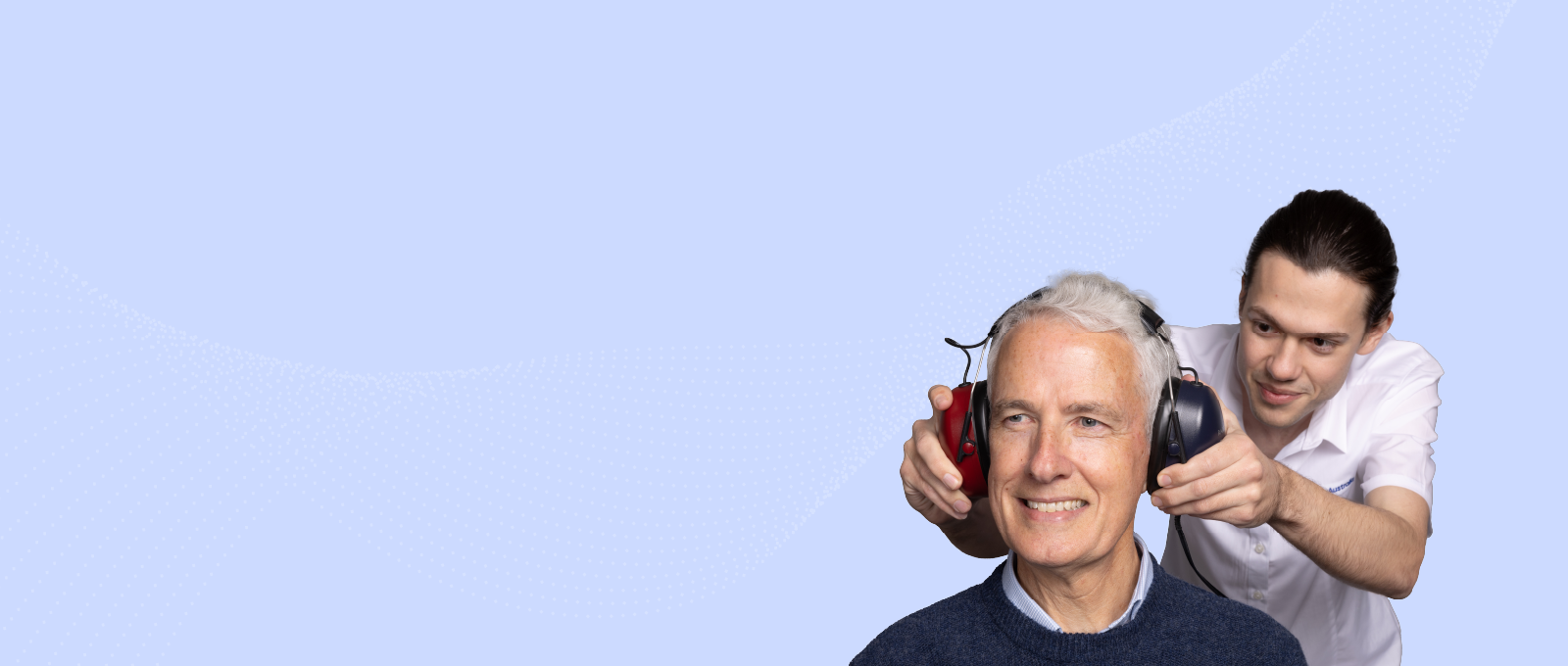 a man wearing headphones