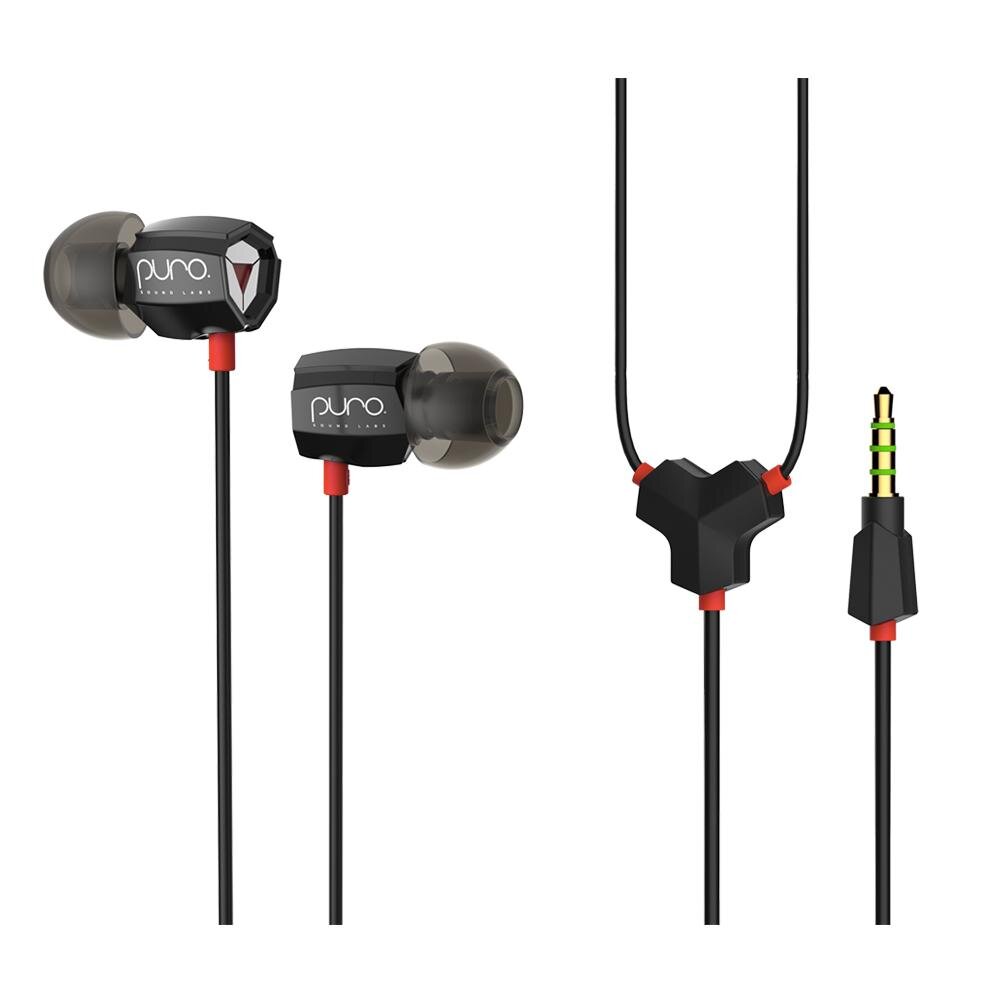 Black Puro in-ear headphones