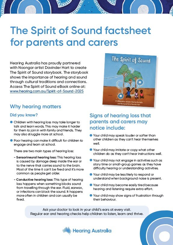 Spirit of Sound parents and carers factsheet