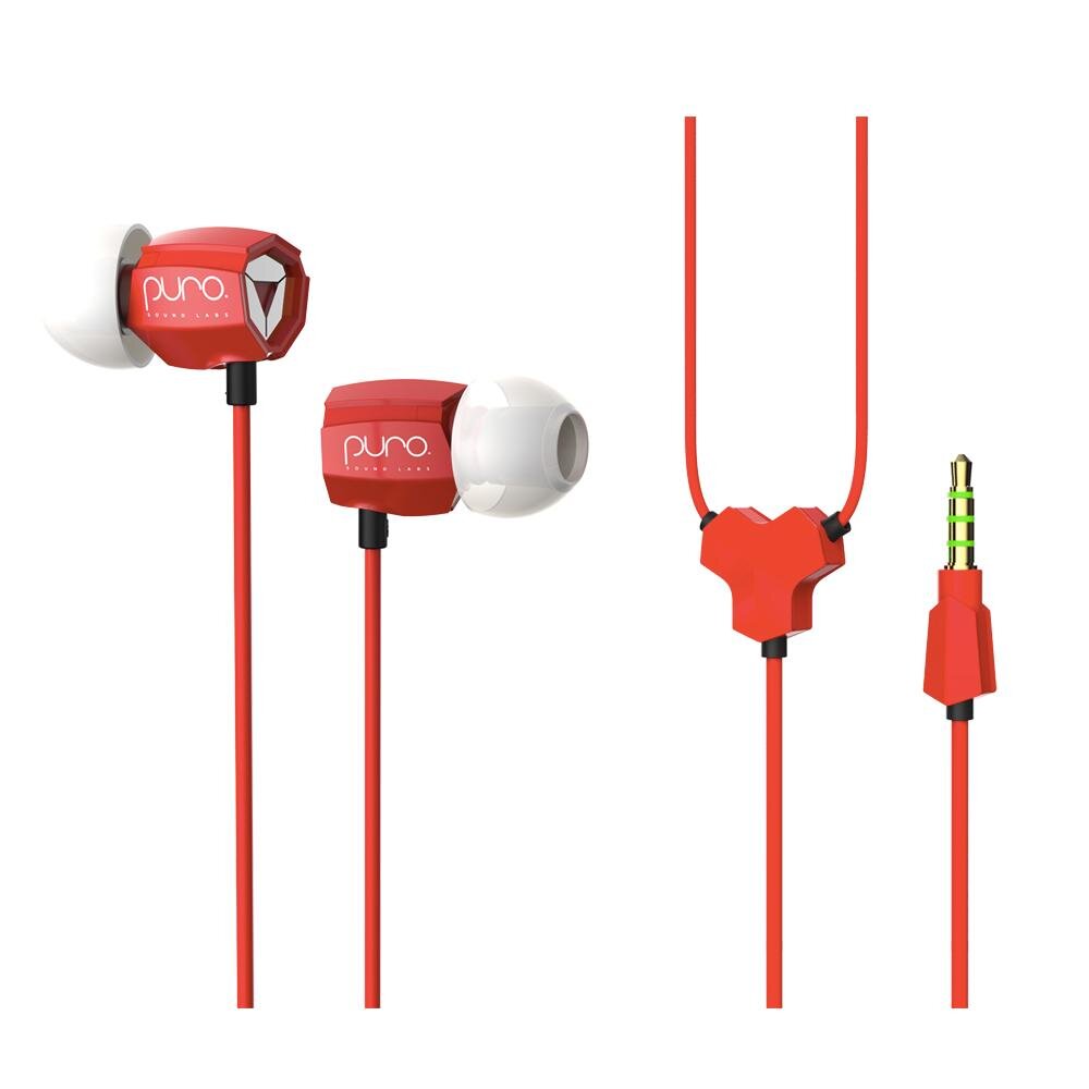 Red Puro in-ear headphones