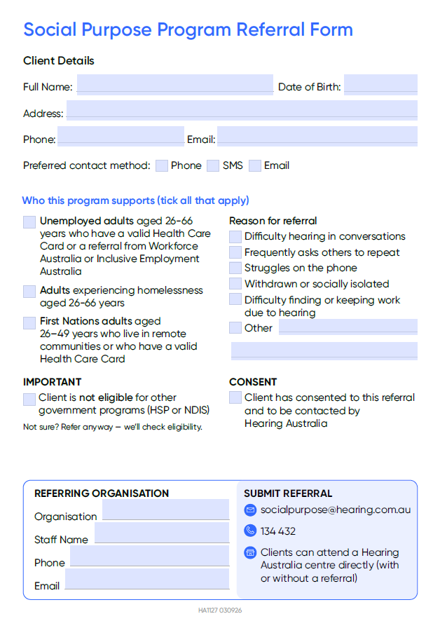 Referral form thumbnail