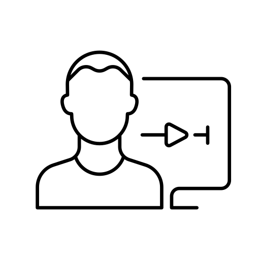 HA Whole Site - Illustration of a person using a device with personalized hearing settings displayed